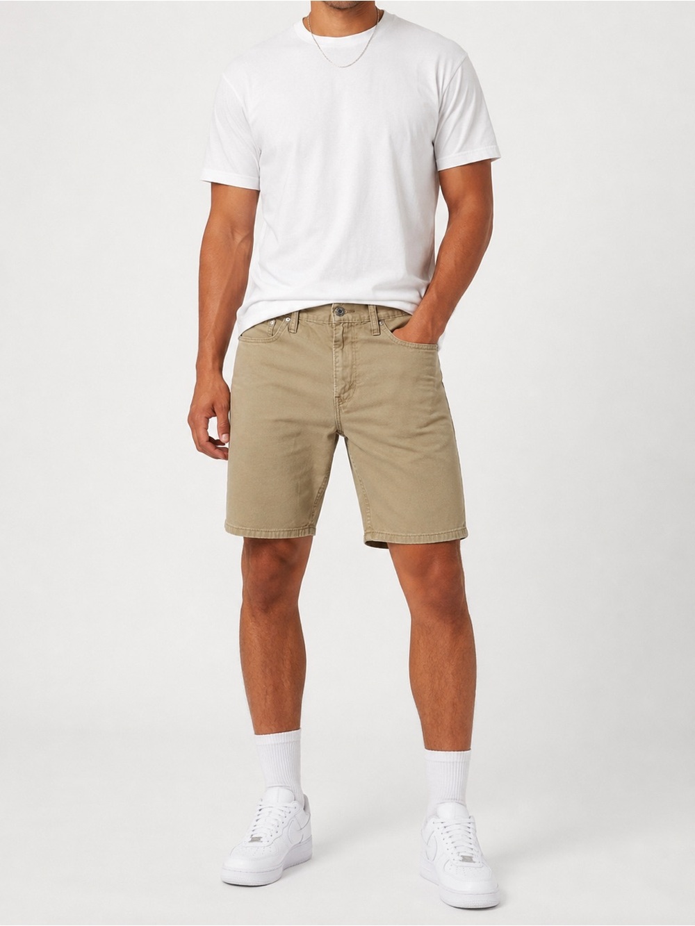 Levi’s 511 Men’s Khaki Shorts Size 34 khaki Casual Cotton Denim Shorts